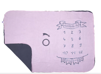 couverture éveil + photo avec accessoire