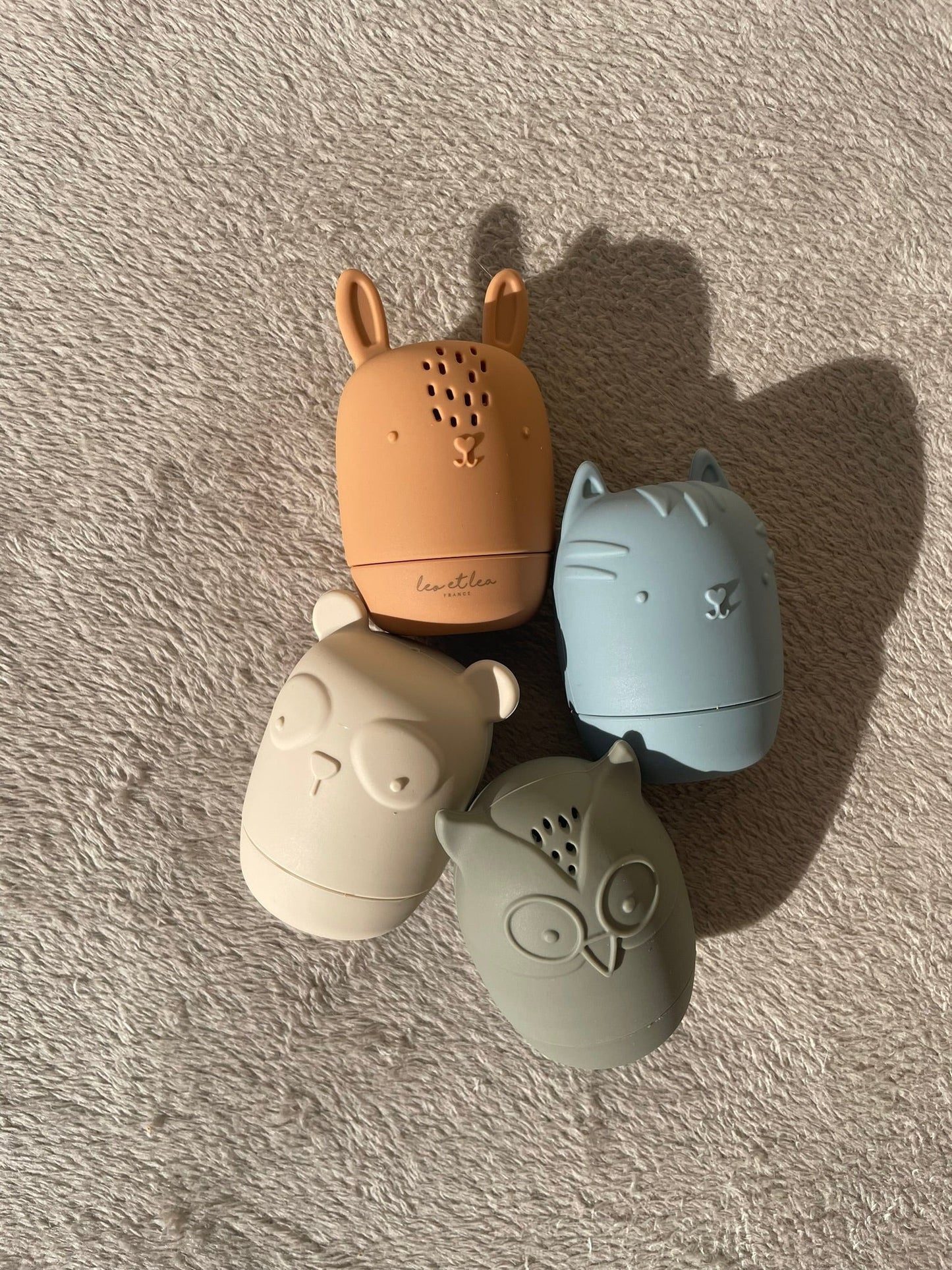 Jouet de bain en silicone 4 pieces